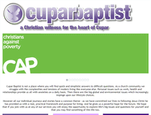 Tablet Screenshot of cuparbaptist.org.uk